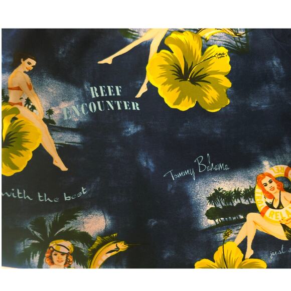 Tommy Bahama Men's Reef Encounter Vacation Poolside Swim Trunks Shorts XL - Picture 4 of 6